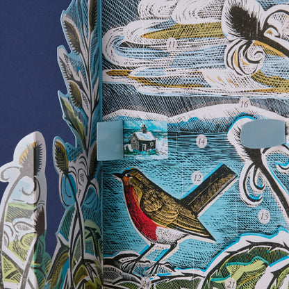 Mid Winter Robin Pop Up Advent Calendar