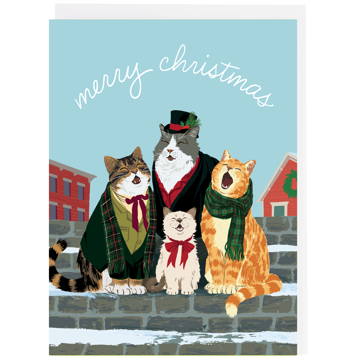 Caroling Cats Holiday Card