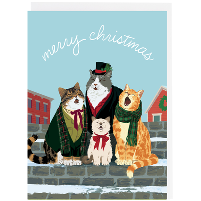 Caroling Cats Holiday Card