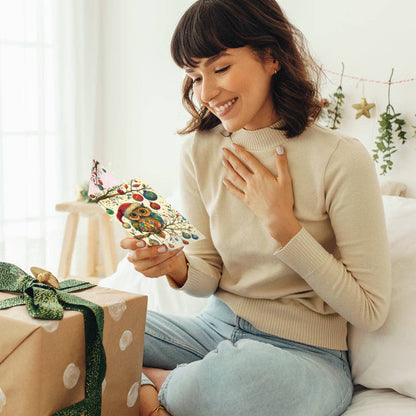 Owl Ornaments Boxed Holiday Cards