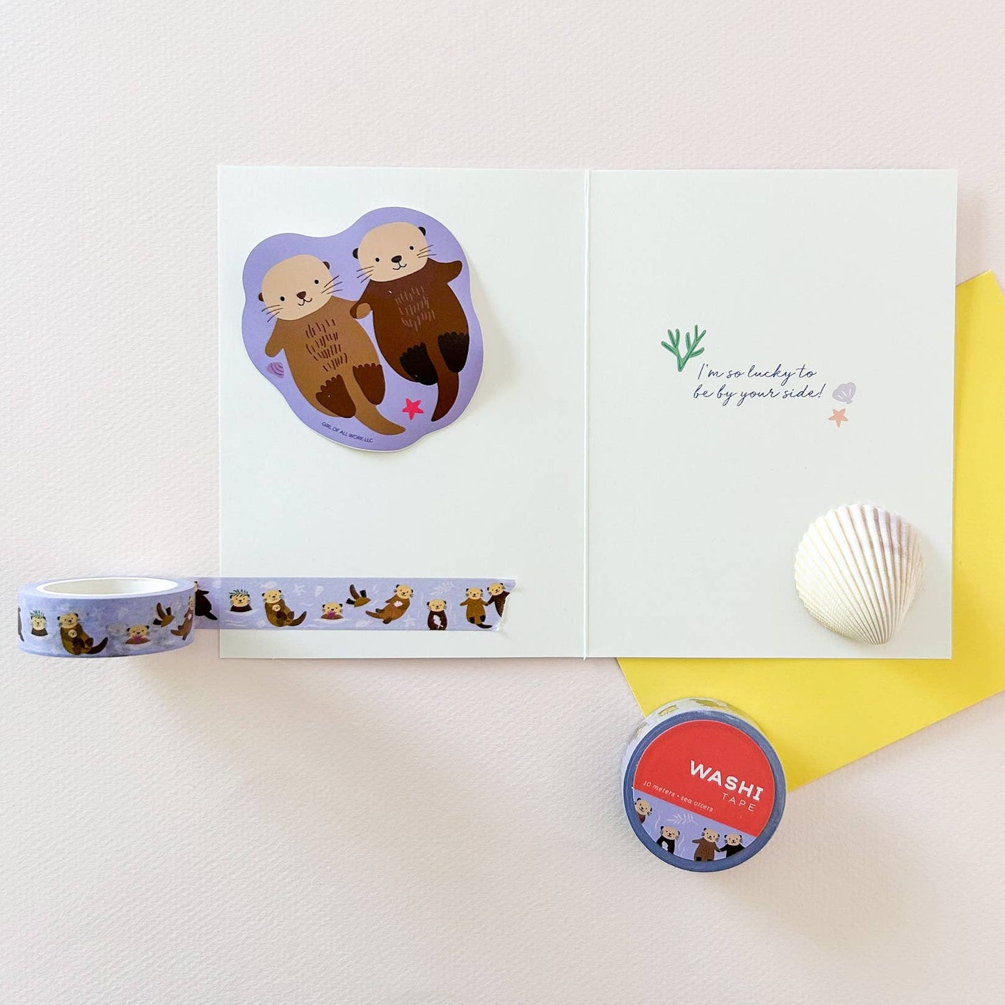 Sea Otters Washi Tape