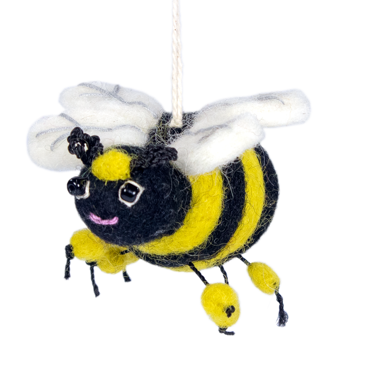 Felted Honey Bee Ornament
