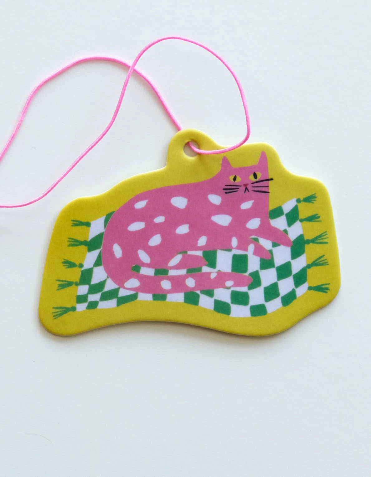 Spotted Cat Peony Scented Car Air Freshener