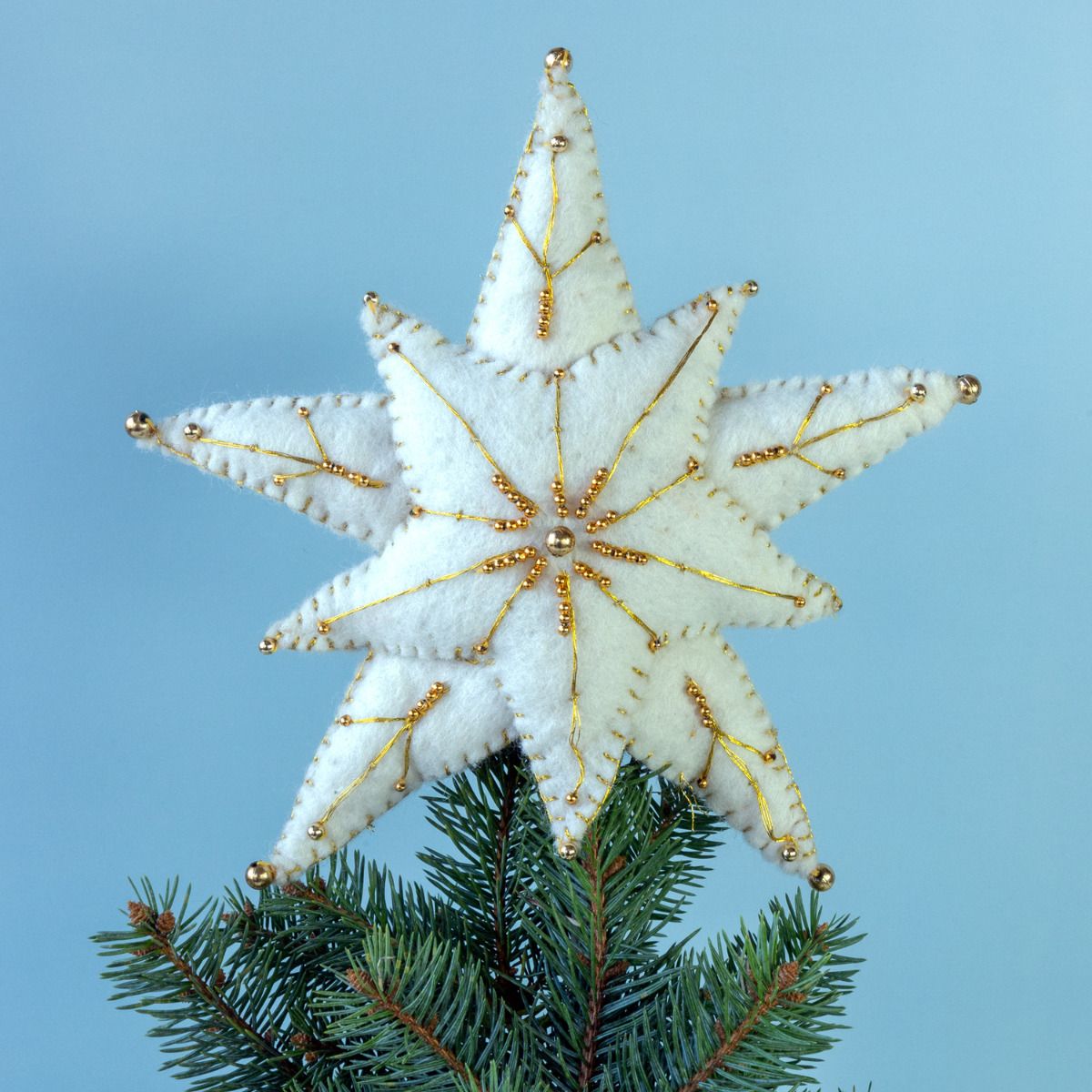 Felted Star Tree Topper