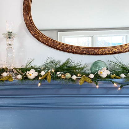 Peace Dove Felted Garland