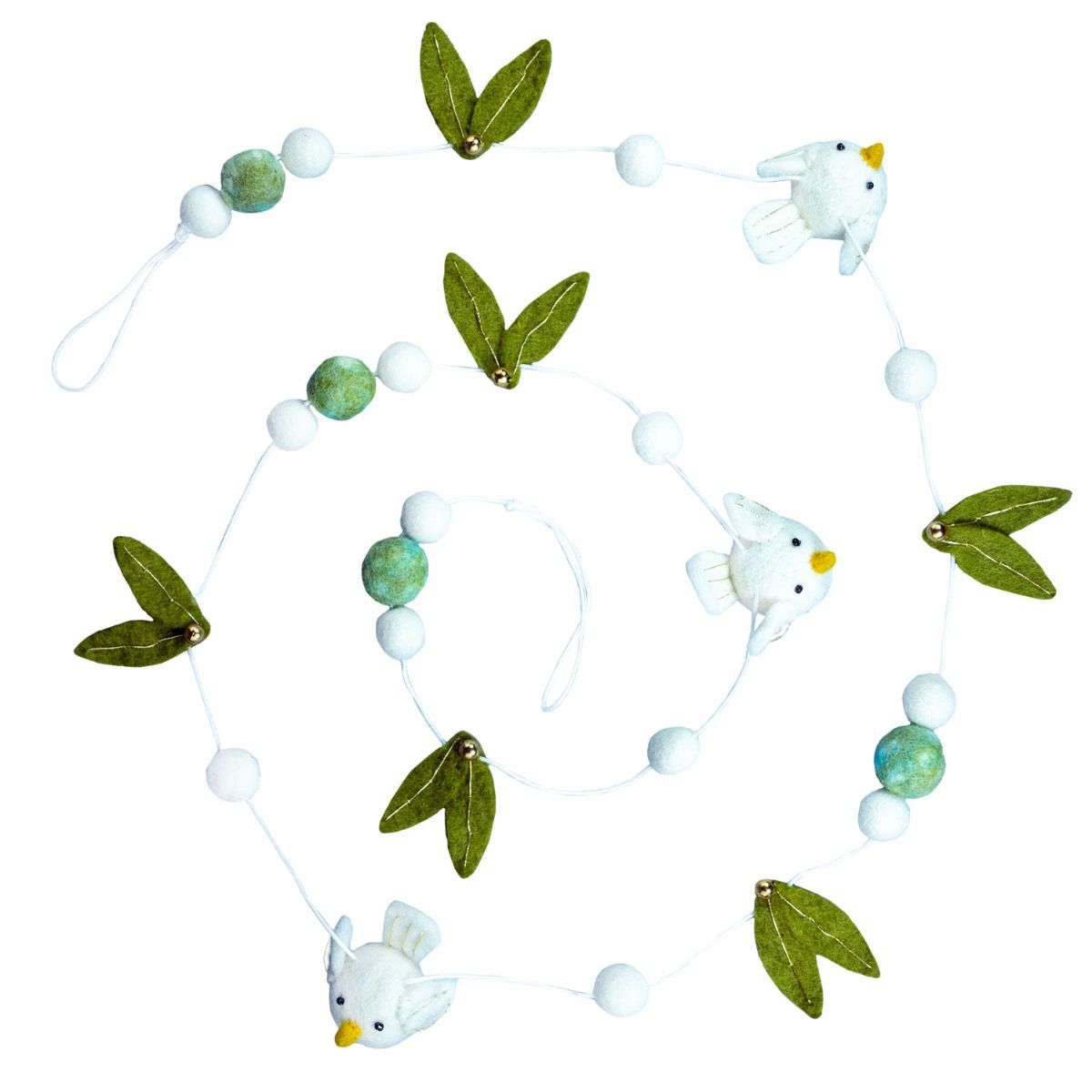 Peace Dove Felted Garland