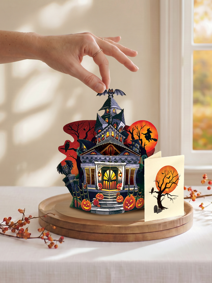 Haunted House Halloween Pop-Up Bouquet