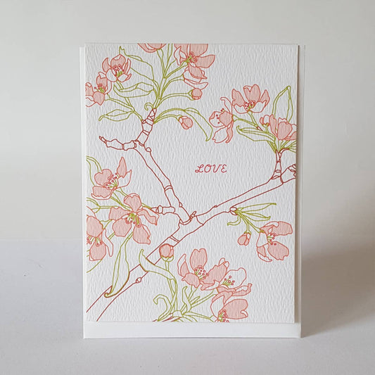 Heart Blossom Love Card