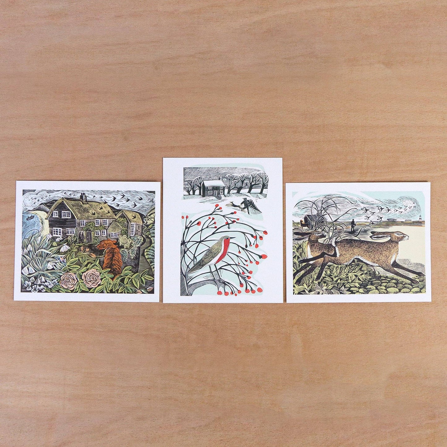 Seasonal Quartet Postcard Wallet