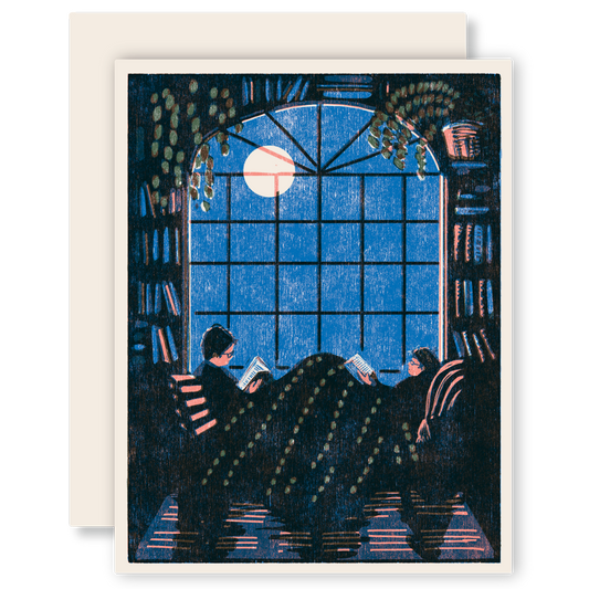 Reading Together Blank Card