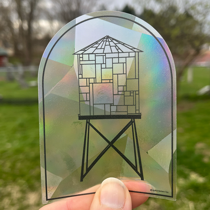 Watertower Suncatcher Vinyl Sticker