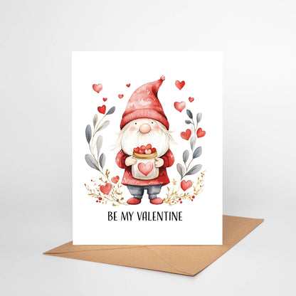 Gnome Valentine's Day Card