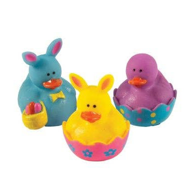 Mini Assorted Easter Bunny Ducks, Pack of 12