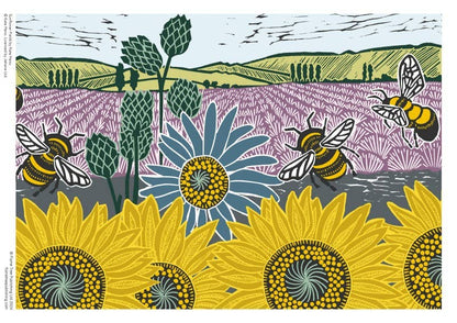Kate Heiss: Sunflower Fields 1000 Piece Puzzle