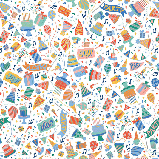 Let's Party Wrapping Paper, 2 Rolls