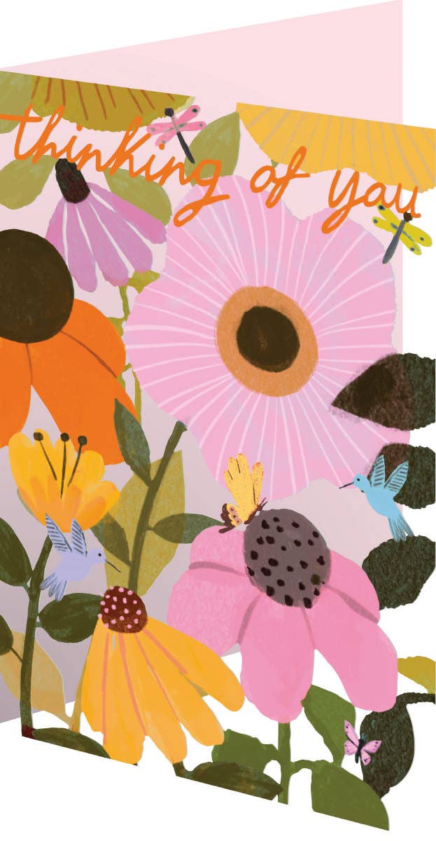 Thoughtful Coneflowers Thinking of You Card