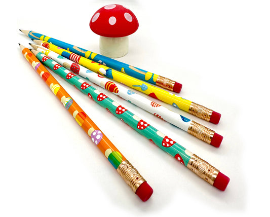 Writer's Workshop: Mushroom Pencils and Sharpener Set