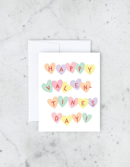 Conversation Hearts Valentine's Day Card