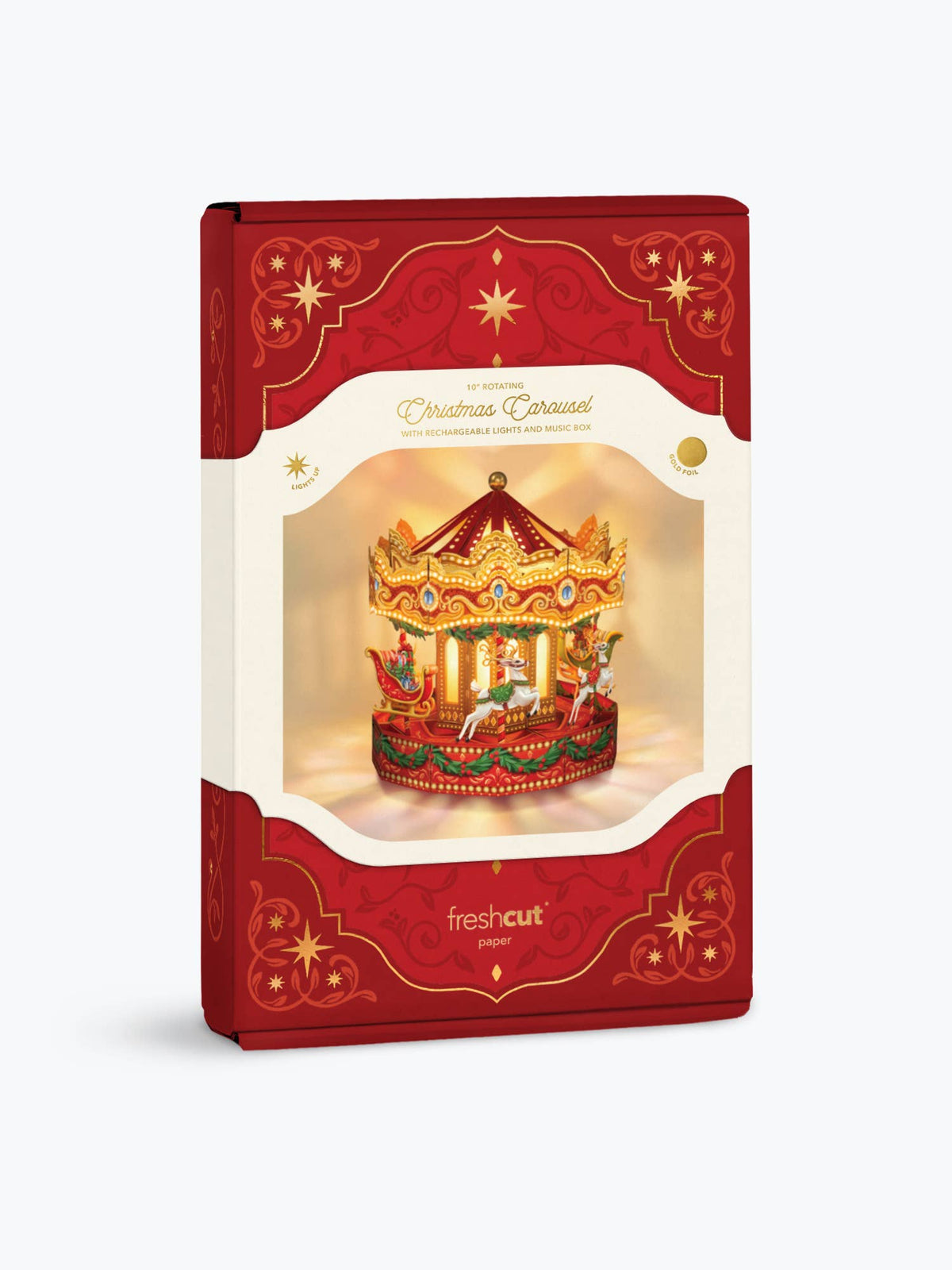 Christmas Carousel Holiday Pop-Up Card