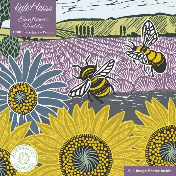 Kate Heiss: Sunflower Fields 1000 Piece Puzzle
