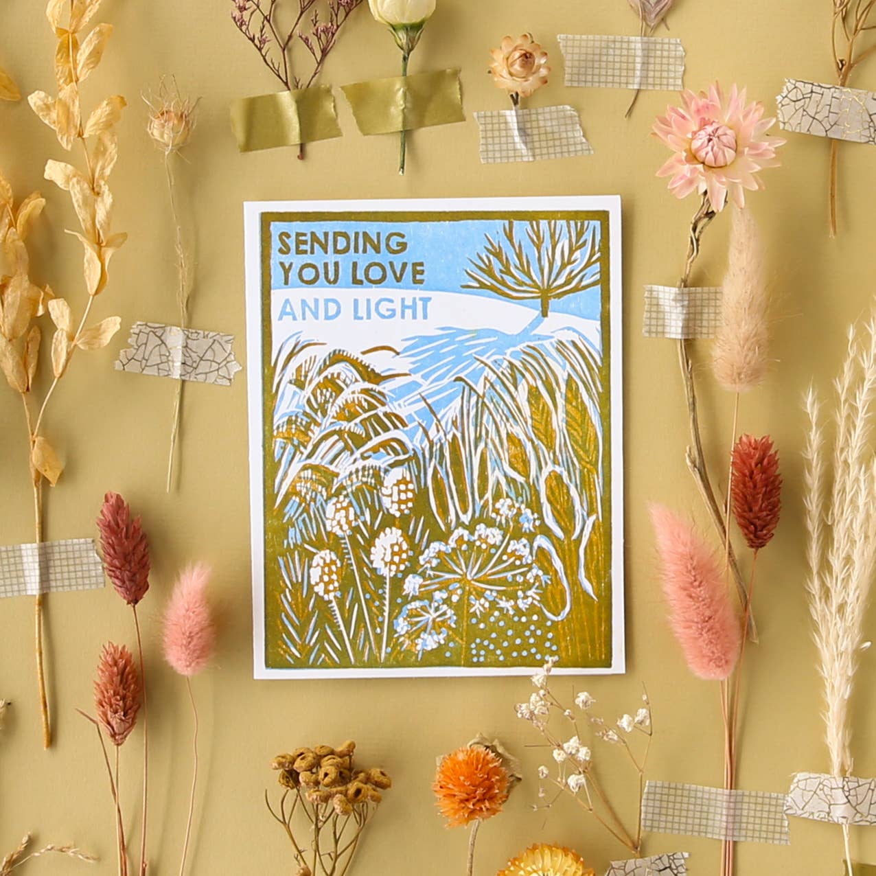 Love and Light (Winter Garden) Hanukkah Card