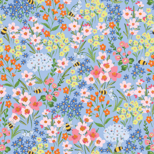 Garden Bees Wrapping Paper, 2 Rolls