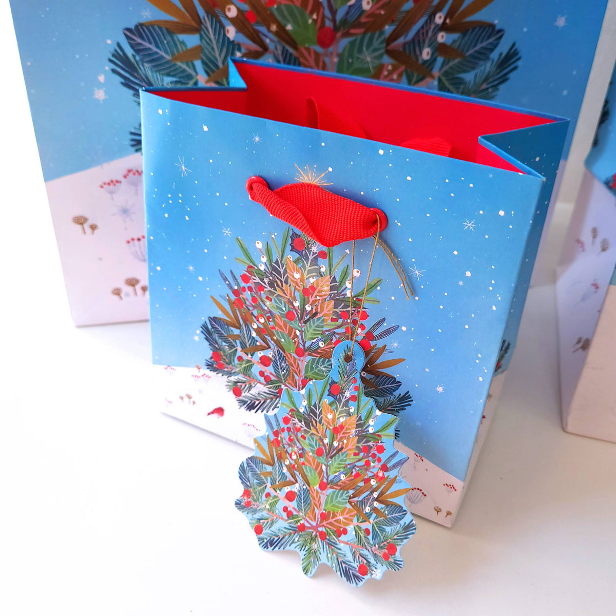 Beneath the Tree Medium Holiday Gift Bag