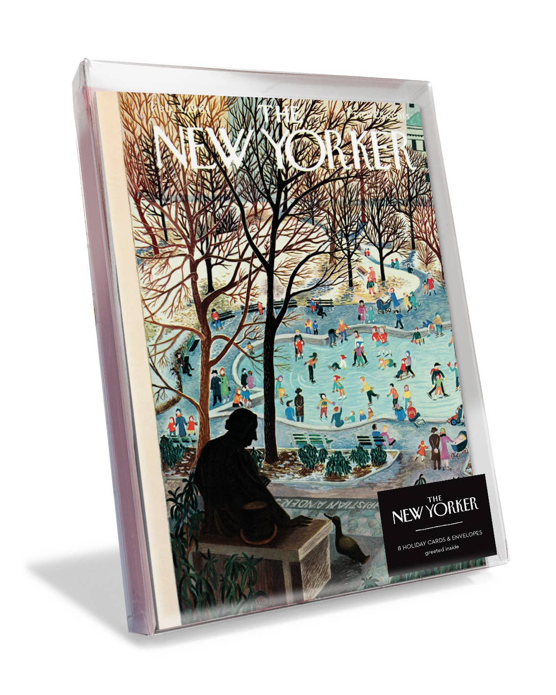 Ice Skating in Central Park Holiday Card