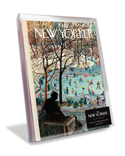 Ice Skating in Central Park Holiday Card