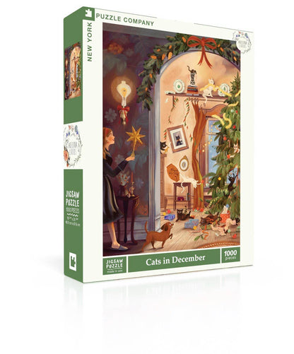 Cats in December 1000 Piece Puzzle
