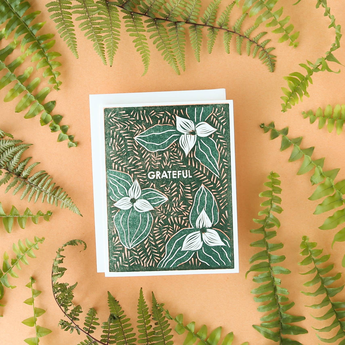 Grateful (Trillium) Thank You Card
