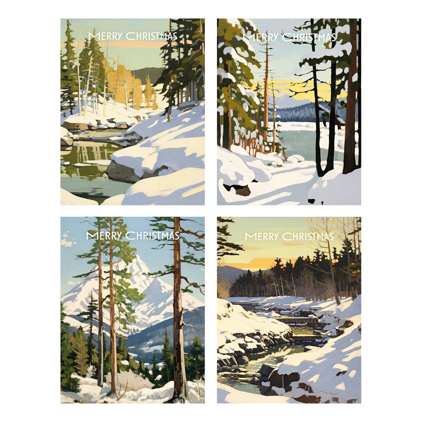 Winter Landscapes Assorted Holiday Boxed Cards
