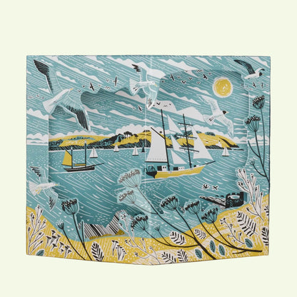 Tall Ships Die-Cut Card