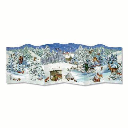 Town & Country Expanding Advent Calendar Cards, 4 styles