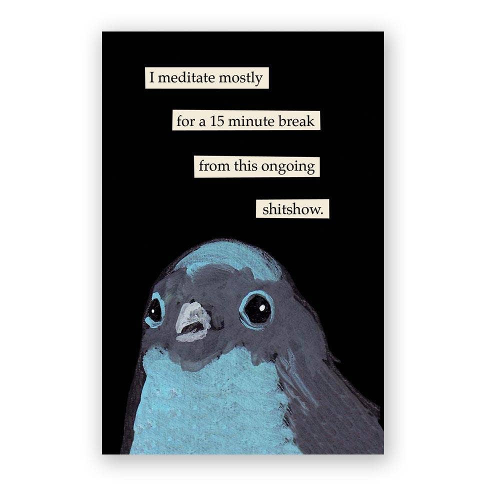 Meditate Postcard