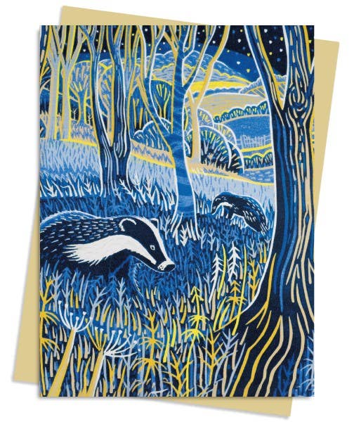 Annie Soudain: Foraging By Moonlight Blank Card
