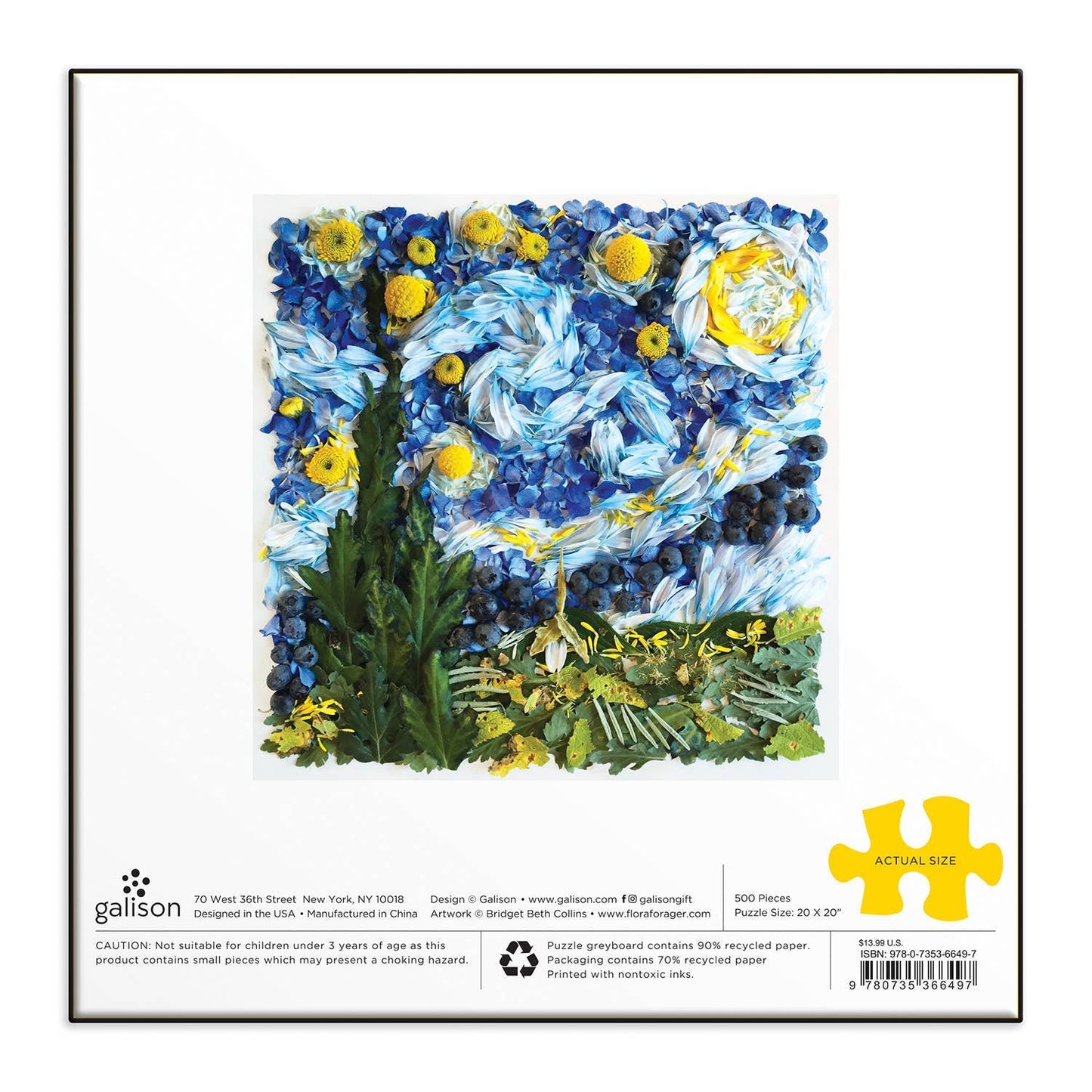 Starry Night Petals Puzzle - 500pc