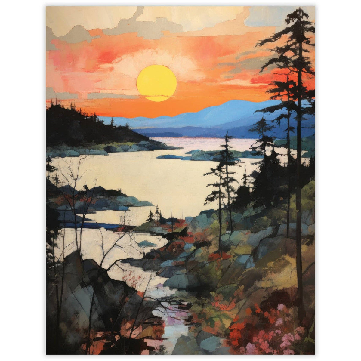 Sunrise River Blank Notecards