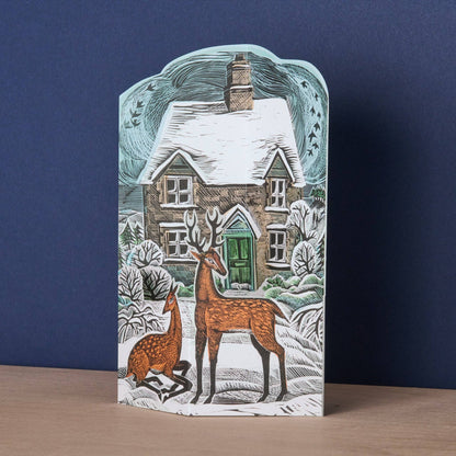 Hope Cottage Winter Die-Cut Card