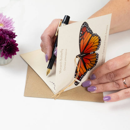 Monarch Butterfly Ornament + Notecard
