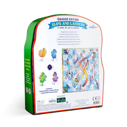 Slips & Ladders Dragon Shaped Game