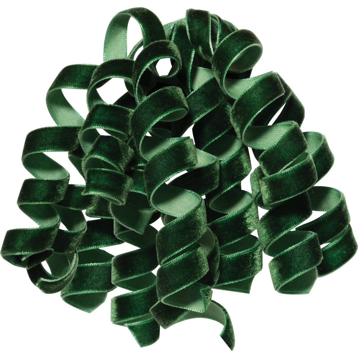 Curlies Hunter Green Velvet Bow