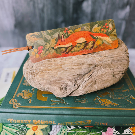 Fox Wooden Bookmark