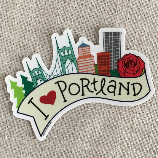 I Love Portland Vinyl Sticker