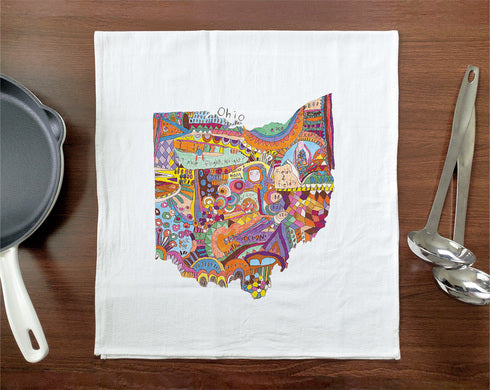 Doodle: Ohio Towel