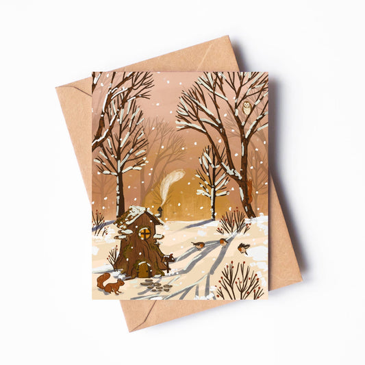 Cozy Cottage Blank Card