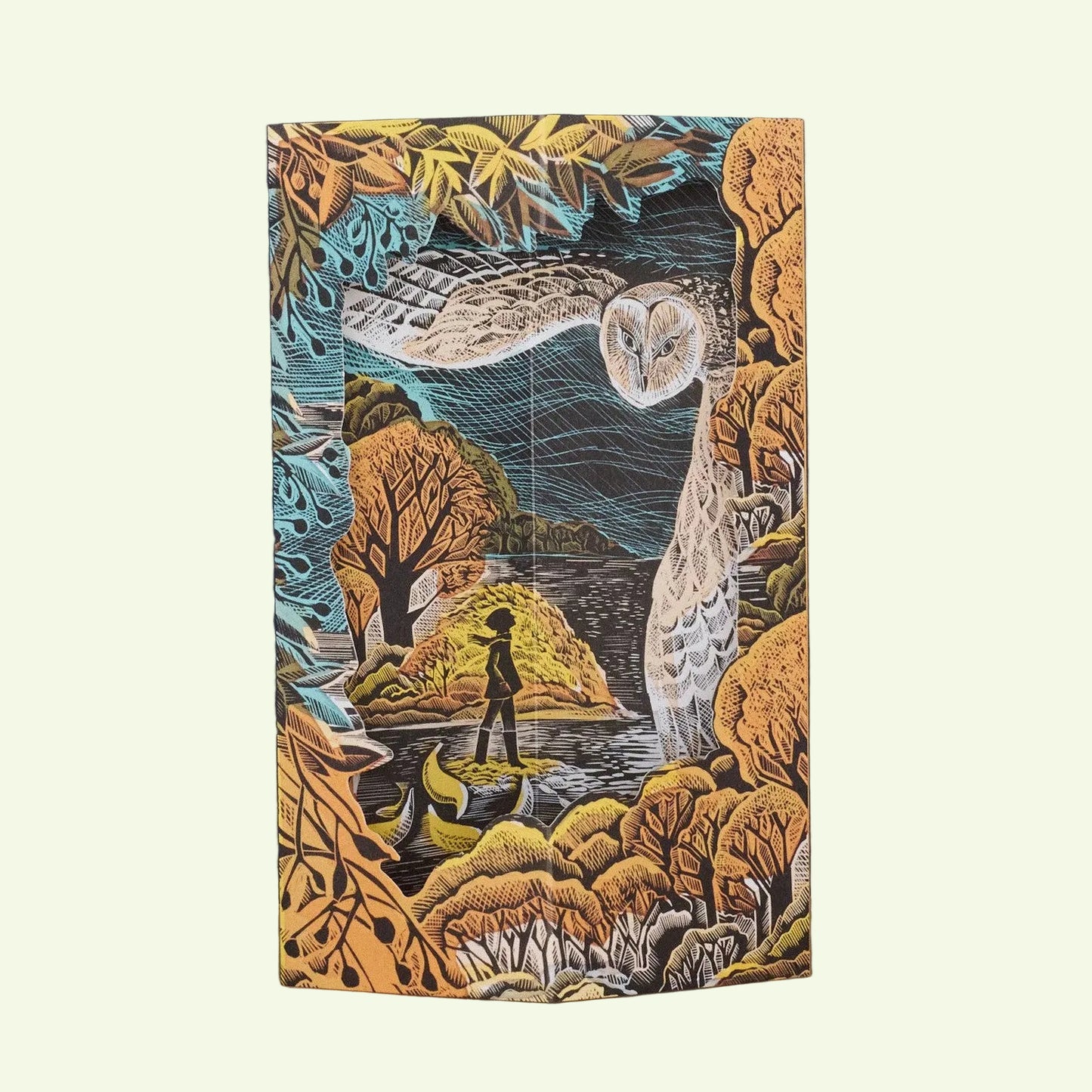 October Owl Die-Cut Card