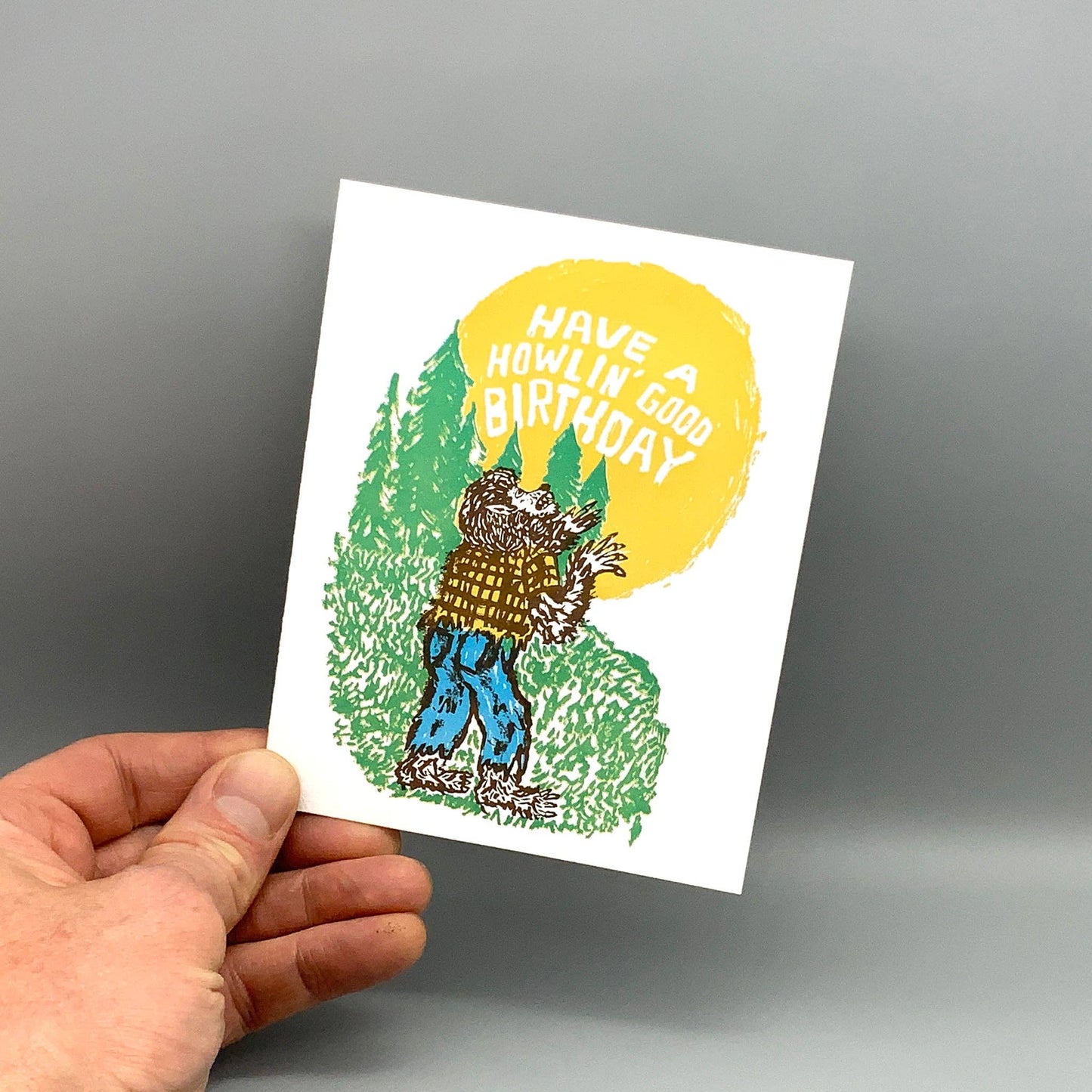 Werewolf Birthday Card