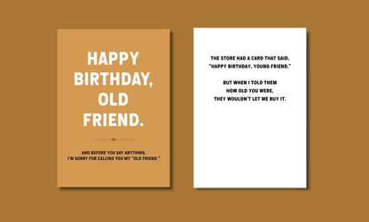 Old Friend Birthday Card