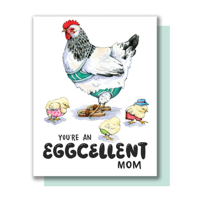 You're An Eggcellent Mom Mother's Day Card